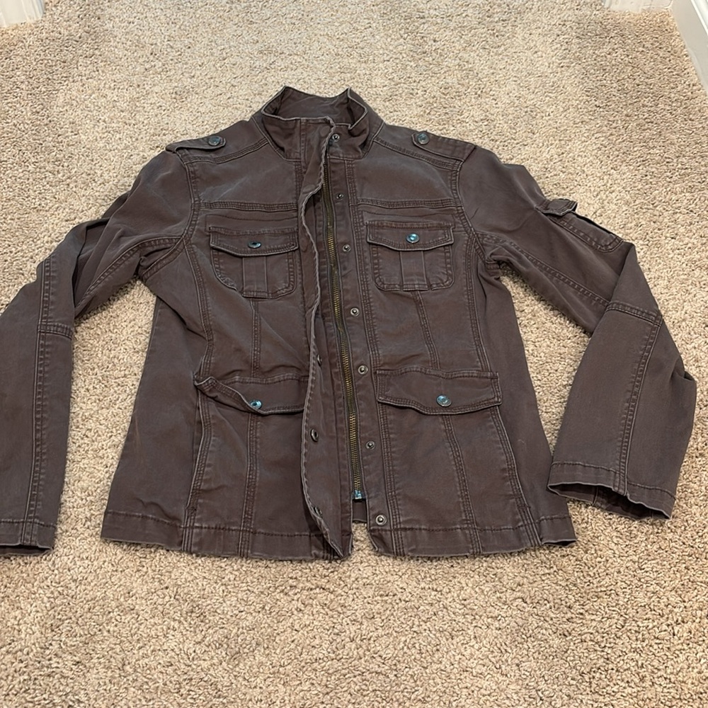Kensie Women's Utility Jacket Duo - Olive Green & Mauve - Picture 2 of 10
